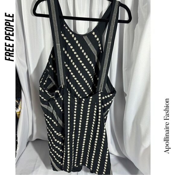 FREE PEOPLE JUNI MINI DRESS IN BLACK NWT LARGE - Picture 6 of 8
